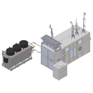 Grundbaustein des Versuchsaufbaus des Projektes IntegrH2ate ist der Elektrolyseur HGAS1SP der Firma ITM Power.