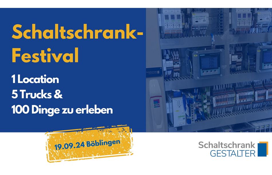 Die Initiative der Unternehmen Eplan, Phoenix Contact, Rittal, Siemens und Wago, lädt am 19. September 2024 in die Motorworld in Böblingen ein.